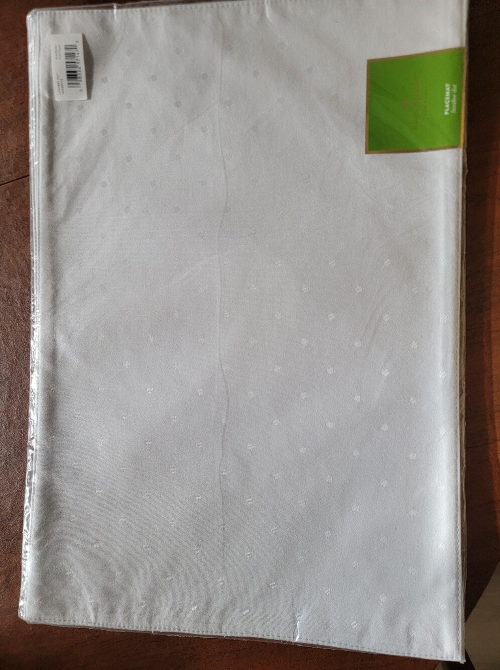 Kate Spade Larabee Dot Placemats Gray NEW